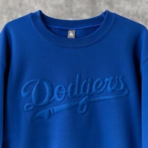 Los Angeles Dodgers Embossed Royal Blue Pullover